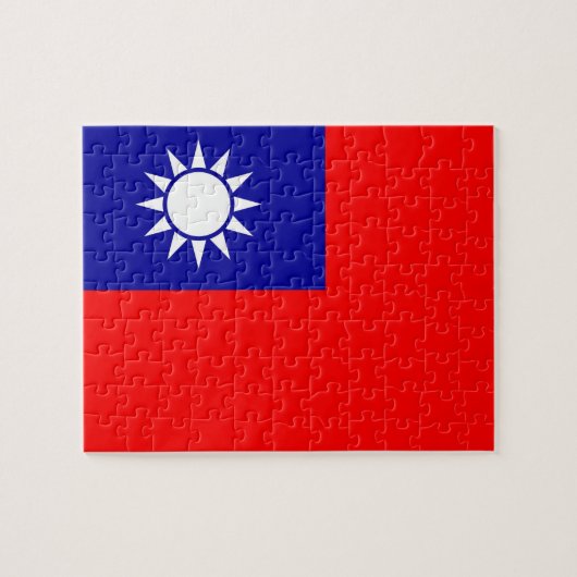 Puzzle met vlag van Taiwan Legpuzzel (Horizontaal)