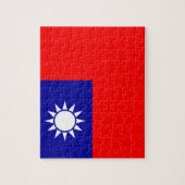Puzzle met vlag van Taiwan Legpuzzel (Verticaal)