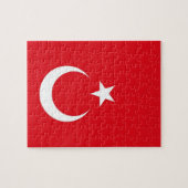Puzzle met vlag van Turkije Legpuzzel (Horizontaal)