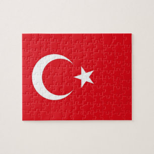 Puzzle met vlag van Turkije Legpuzzel
