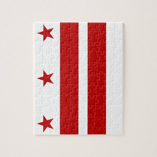 Puzzle met vlag van Washington DC Legpuzzel (Verticaal)