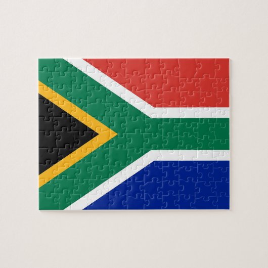 Puzzle met vlag van Zuid-Afrika Legpuzzel (Horizontaal)