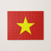 Puzzle met vlag Vietnam Legpuzzel (Horizontaal)