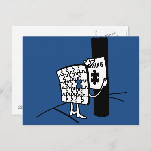 Puzzle Missing Briefkaart (Voorkant / Achterkant)