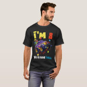 Puzzle Monster Truck Age 8 Born Autism Awareness T-shirt (Voorkant volledig)