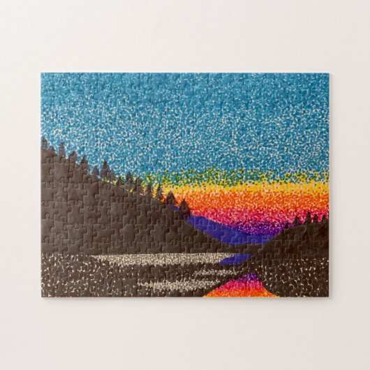 Puzzle - Mountain Sunset Legpuzzel (Horizontaal)