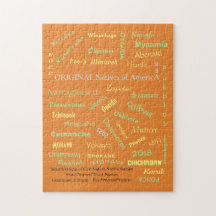Puzzle/Native American Names/mmetropolim design