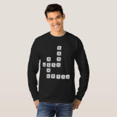 Puzzle Nerd Geek Dork Dweeb Hard Letter Character T-shirt (Voorkant volledig)