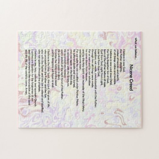 Puzzle-Nicene Creed ~ Dat is wat we geloven Legpuzzel (Horizontaal)