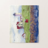 Puzzle Nubble Light House in Maine Legpuzzel (Verticaal)