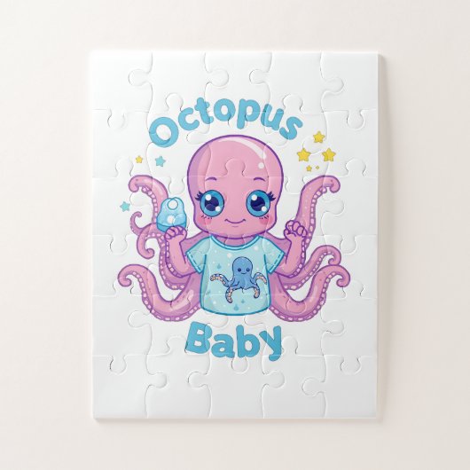 Puzzle Octopus Baby  Legpuzzel (Verticaal)