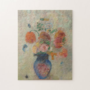 PUZZLE: Odilon Redon Bloemen in blauwe vaas Fijn A Legpuzzel