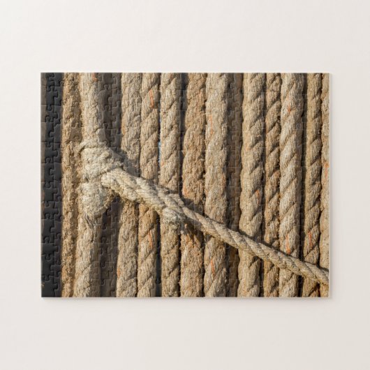Puzzle of fibre Rope with Knot and Splicing Legpuzzel (Horizontaal)