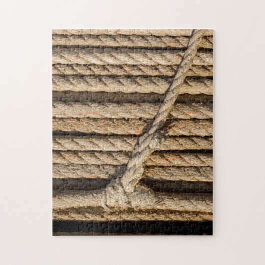 Puzzle of fibre Rope with Knot and Splicing Legpuzzel (Verticaal)