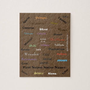 Puzzle of First Nation Names, by mmetropolim Legpuzzel