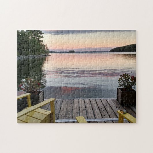 Puzzle of Great Pond in Maine Legpuzzel (Horizontaal)