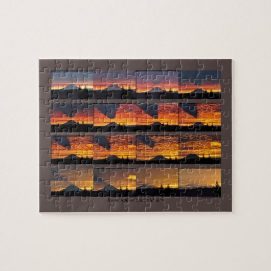 Puzzle of Mount Rainier with its Shadow Legpuzzel (Horizontaal)