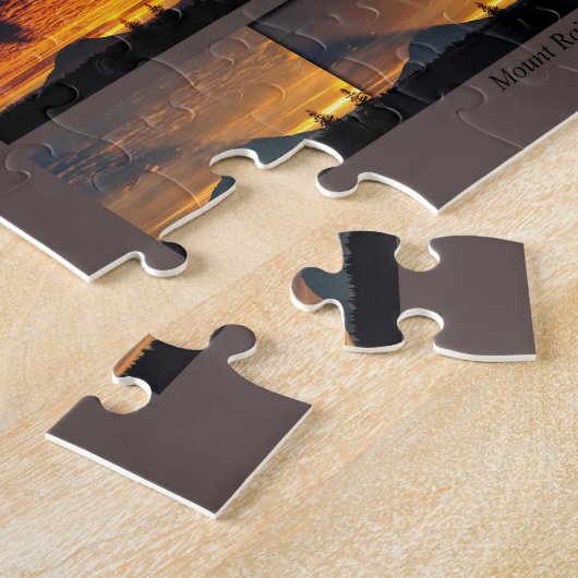 Puzzle of Mount Rainier with its Shadow Legpuzzel (Zijkant)