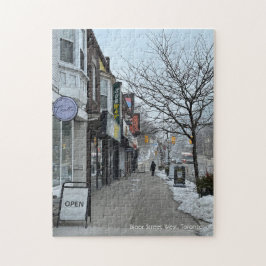 Puzzle of Winter in Bloor Street West, Toronto Legpuzzel