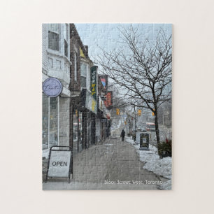 Puzzle of Winter in Bloor Street West, Toronto Legpuzzel