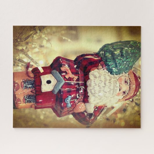 Puzzle Old Fashioned Santa Puzzle Legpuzzel (Horizontaal)
