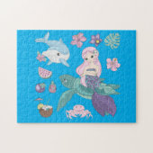 Puzzle "onder het zee" voor meisjes. legpuzzel (Horizontaal)