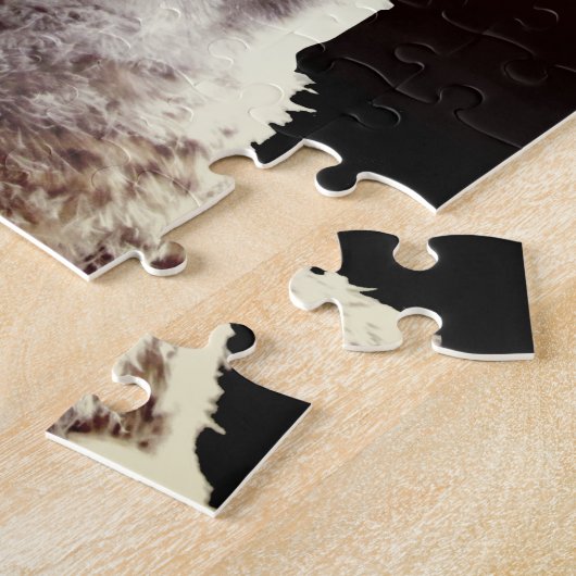 Puzzle - Owl en maan Legpuzzel (Zijkant)