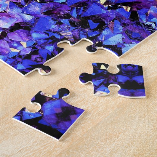 Puzzle Paarse Amethyst #2 Legpuzzel (Zijkant)