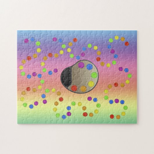 Puzzle - Paint Pallet Legpuzzel (Horizontaal)