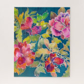 Puzzle - Painted Hibiscus Flowers Legpuzzel (Verticaal)