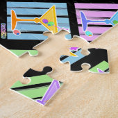 PUZZLE - PASTEL MARTNIS POP ART LEGPUZZEL (Zijkant)