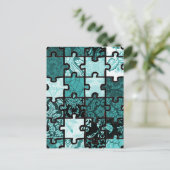 Puzzle Patchwork Briefkaart (Staand voorkant)