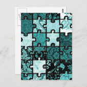 Puzzle Patchwork Briefkaart (Voorkant / Achterkant)