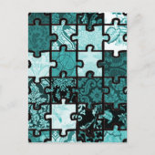 Puzzle Patchwork Briefkaart (Voorkant)