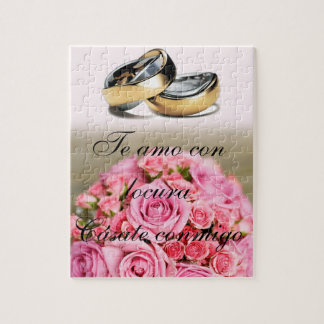 Puzzle pedida de mano romántico legpuzzel