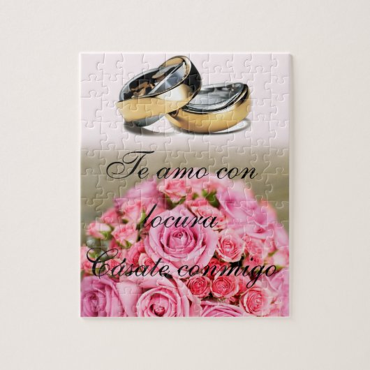 Puzzle pedida de mano romántico legpuzzel (Verticaal)