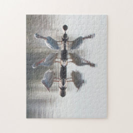 Puzzle - Pelikanen en reflecties Legpuzzel