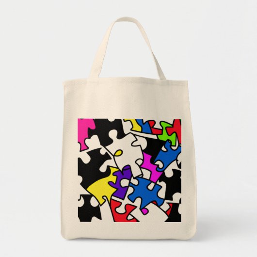 Puzzle PIeaux Tote Bag (Voorkant)
