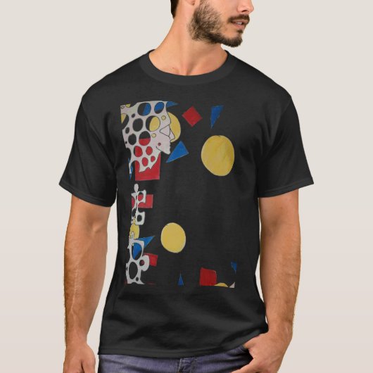 Puzzle Piece Autism Awareness Moon Face T-shirt (Voorkant)