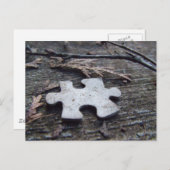 Puzzle Piece Briefkaart (Voorkant / Achterkant)