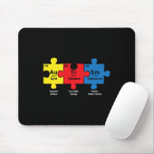 Puzzle Piece Chemical Elements Cool Autisme Awaren Muismat (Met muis)