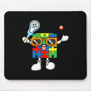 Puzzle Piece die Lacrosse Autism Awareness Boy Muismat