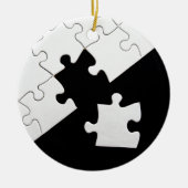 Puzzle Piece Keramisch Ornament (Voorkant)
