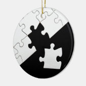 Puzzle Piece Keramisch Ornament (Links)