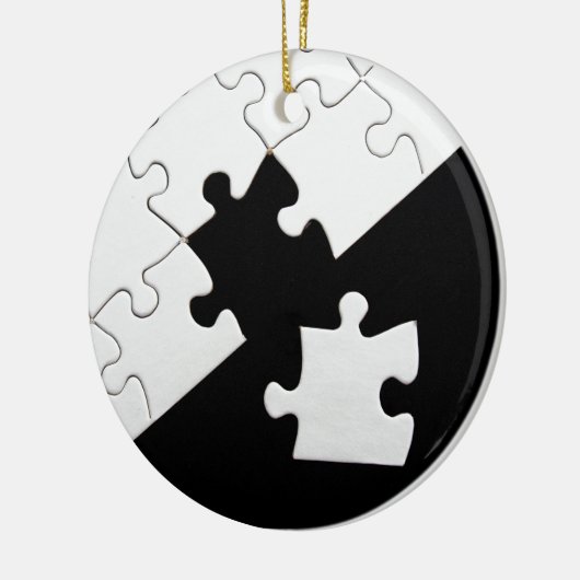 Puzzle Piece Keramisch Ornament (Links)