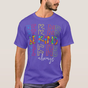 Puzzle Piece Kindness Autism Awareness Month T-shirt