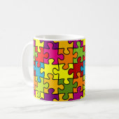 Puzzle Piece Personalized Mug Koffiemok (Voorkant links)