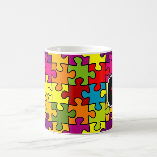 Puzzle Piece Personalized Mug Koffiemok (Center)
