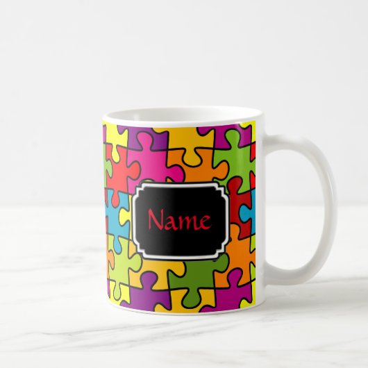 Puzzle Piece Personalized Mug Koffiemok (Rechts)