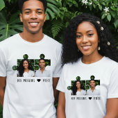 Puzzle Piece Photo Couple T-shirt